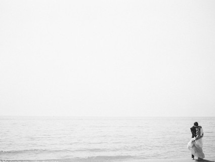 Beach wedding portraits