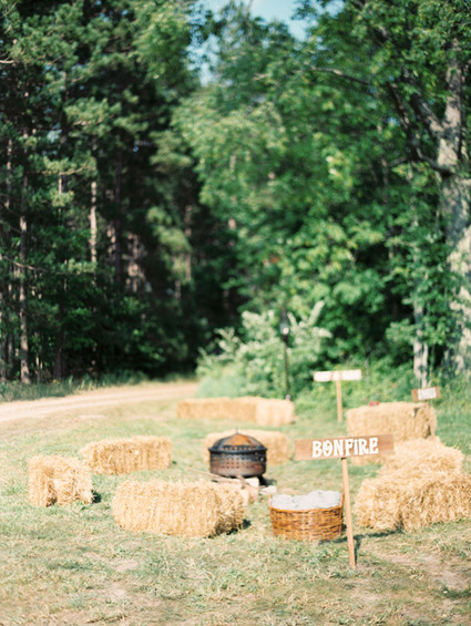 Haystacks and bonfire signs