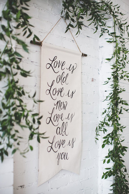 Vintage love signage