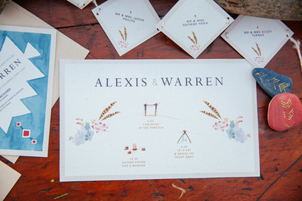 Southwest bohemian invitation