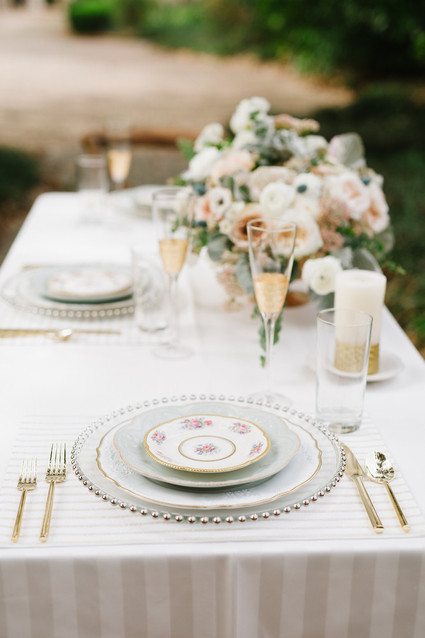 Louisiana garden bridal luncheon