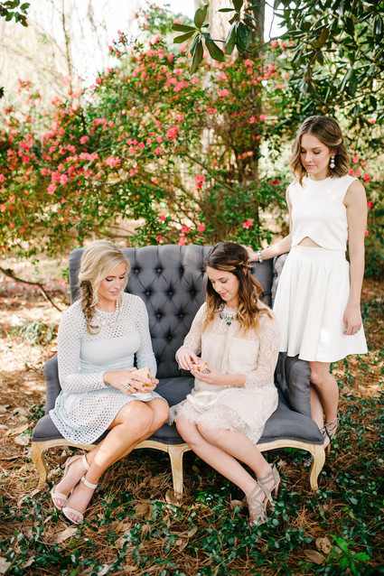 Louisiana garden bridal luncheon