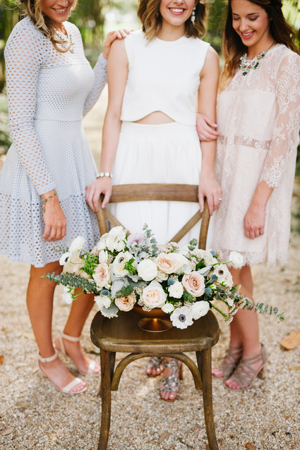 Rose and anemone centerpiece