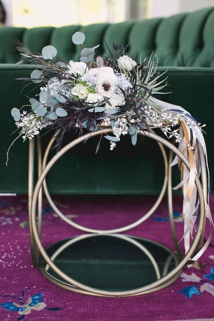 Ranunculus Anemone and euctalyptus bouquet