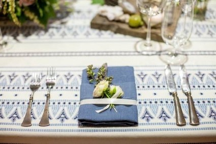 Printed tablecloth