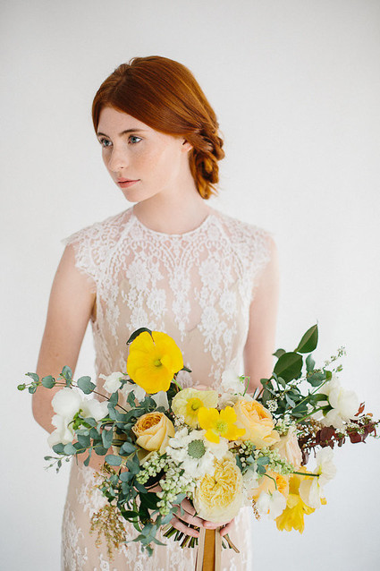 Low twisted updo