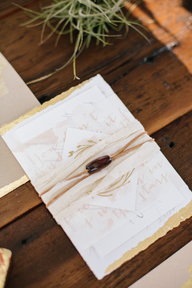 Mediterranean wedding invitation