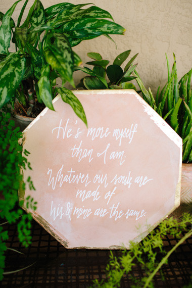 Calligraphy signage