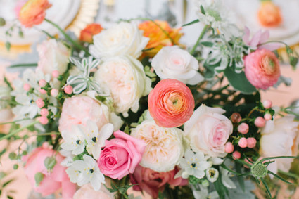 Pastel floral centerpiece