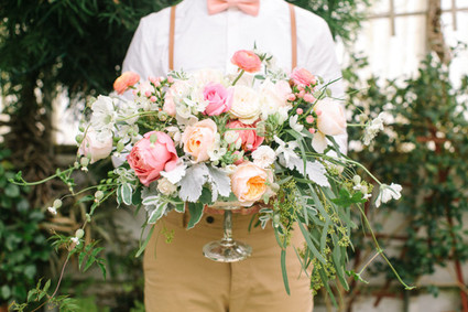 Pastel floral centerpiece