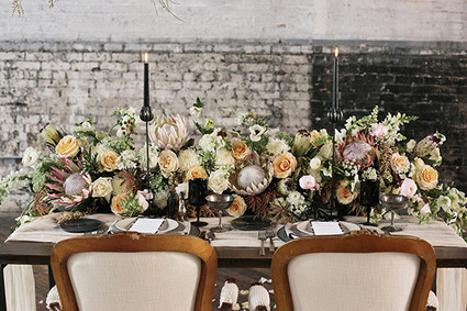 Industrial Wedding Tablescape Inspiration