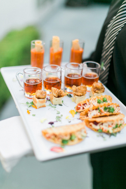 Modern Nautical Wedding Food
