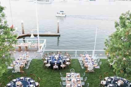 Modern Nautical Wedding Reception