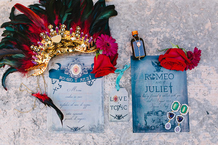 Modern Romeo & Juliet Wedding Invitation Inspiration