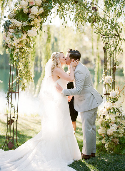 Romantic Outdoor Napa Wedding Ceremony Inspiration