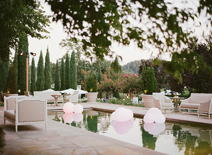 Romantic Outdoor Napa Wedding Cocktail Hour Inspiration