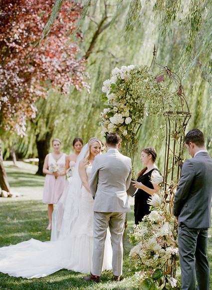Romantic Outdoor Napa Wedding Ceremony Inspiration