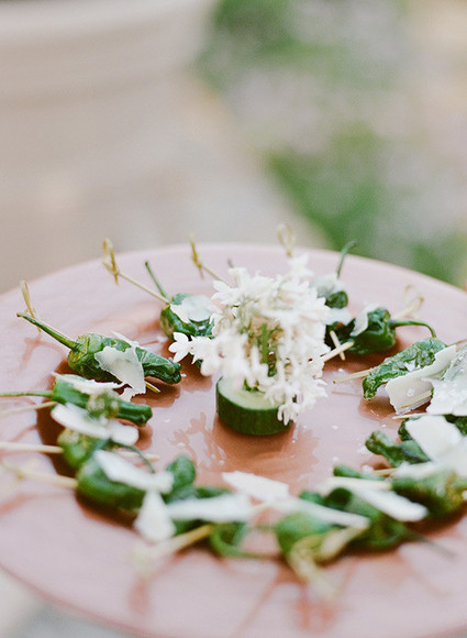 Romantic Outdoor Napa Wedding Food