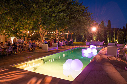 Romantic Outdoor Napa Wedding Reception