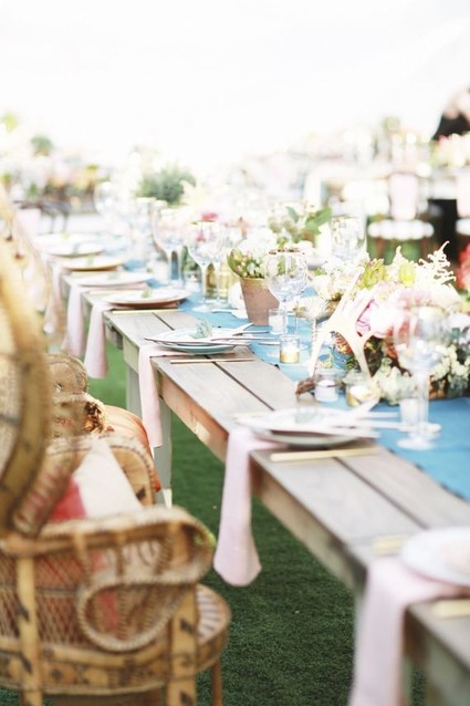 Modern Bohemian Southwestern Wedding Tablescape