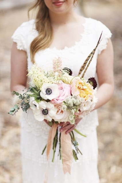 Modern Bohemian Southwestern Wedding Bouquets