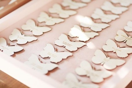 Modern Bohemian Wedding Escort Cards Inspiration