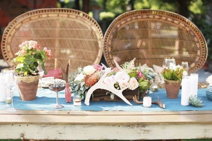 Modern Bohemian Southwestern Wedding Tablescape Inspiration