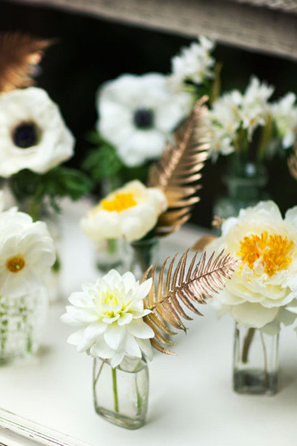 White floral decor