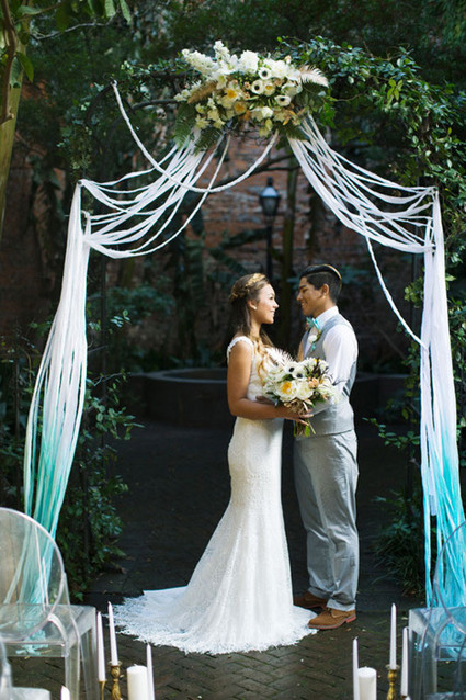 Modern aqua ceremony Inspiration