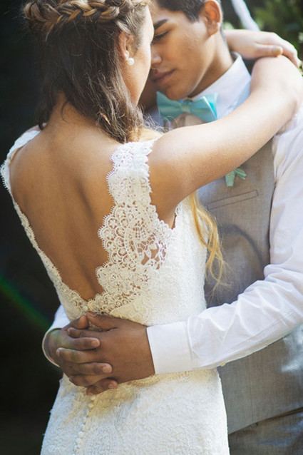 Lacey wedding dress