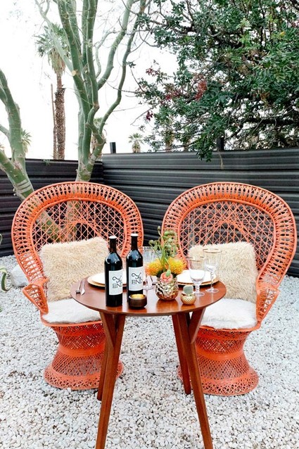 Palm Springs Wedding Sweetheart Table Inspiration