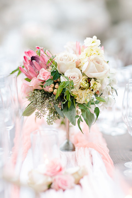 Intimate Desert Chic Palm Springs Wedding Florals Inspiration