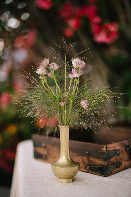 Intimate Desert Chic Palm Springs Wedding Flowers