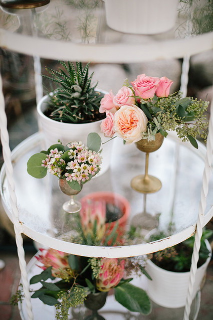 Intimate Desert Chic Palm Springs Wedding Decor