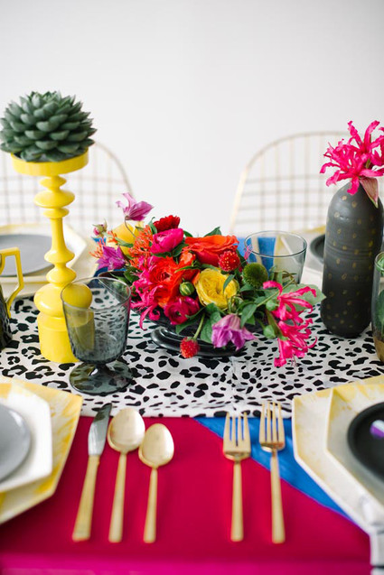 DVF Bridesmaid Party Florals and Table Decor