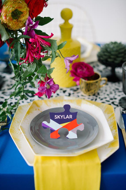 DVF Bridesmaid Party Inspiration Place Setting Inspiration