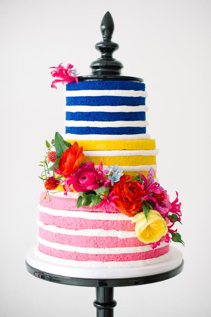 DVF Bridesmaid Party Colorful Cake Inspiration