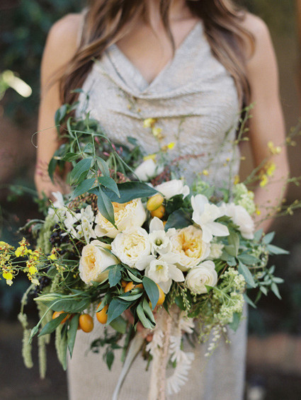 Yellow and green bouquet