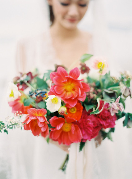 Pink peony bouquet