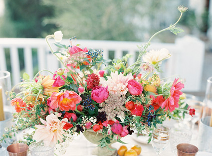 Colorful intimate dinner party Inspiration