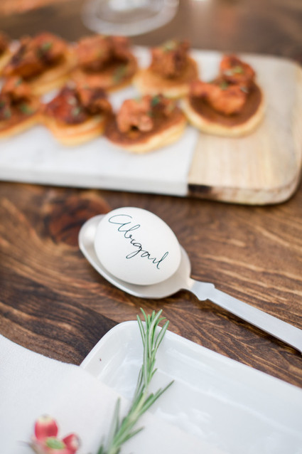 Egg place card Inspiration