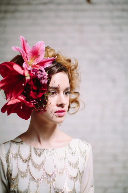 Berry and marsala floral crown Inspiration