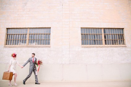 Industrial berry & marsala wedding inspiration