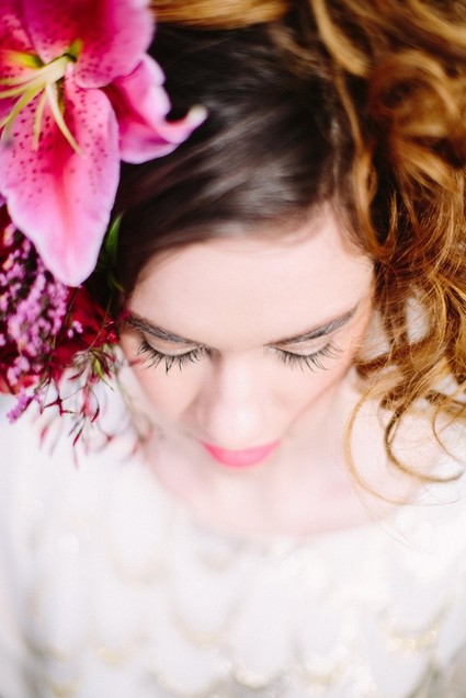 Berry and marsala floral crown
