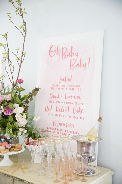 Baby shower dessert bar