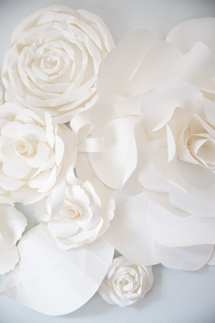 Large scale paper flowers