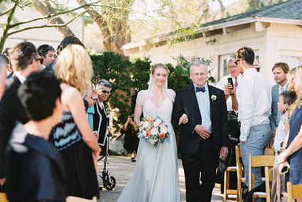 Outdoor California wedding ceremony