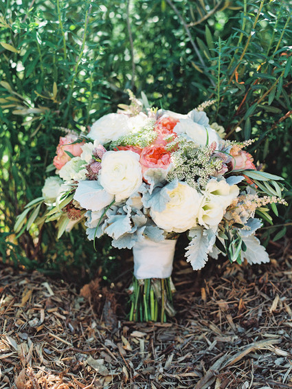 White peony bouquet