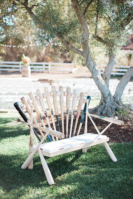 Baseball bat bench Inspiration