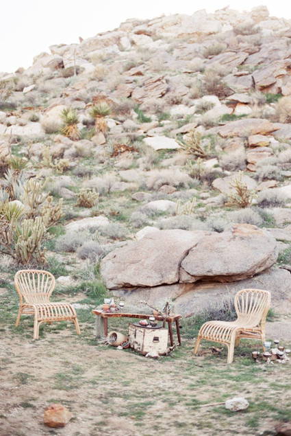 Desert lounge area